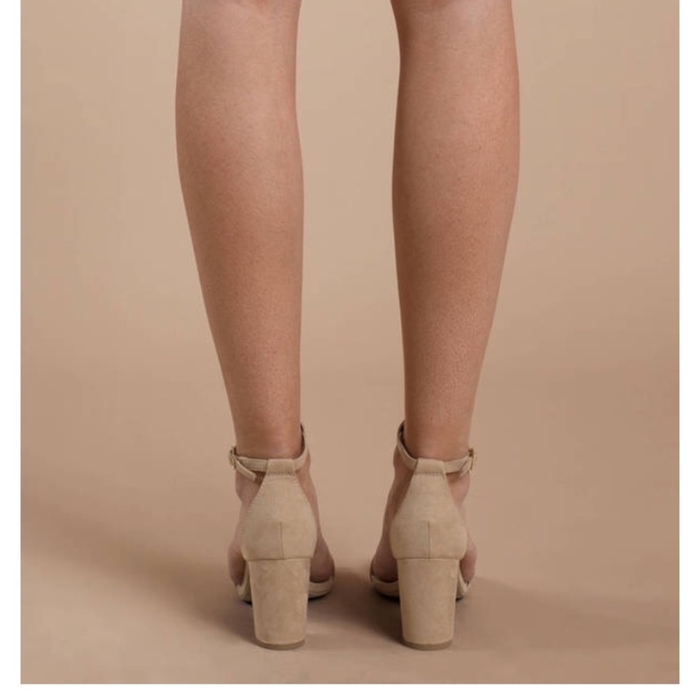 Natural ankle strap heel - Picture 3 of 7